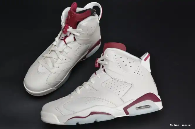 Rep TBK white 6 Air Maroon Retro Jordan 384664-116 0405